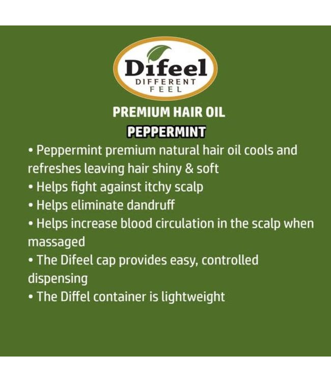 Difeel 99% Natural Peppermint Hair Oil 7.78oz