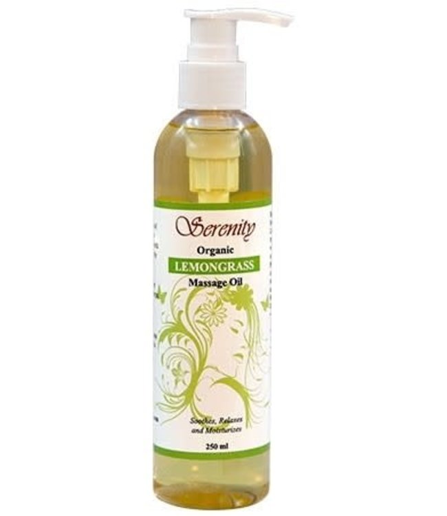 Serenity Oil Organic Lemongrass Massage Oil 8oz