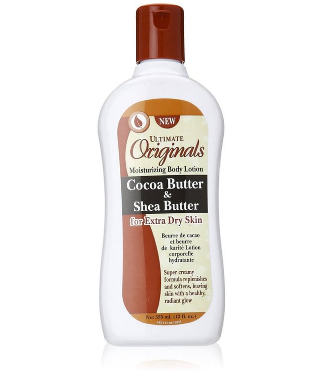 Africa's Best A/B Ultimate Originals Moisturizing Body Lotion Cocoa Butter & Shea ButterButter  12oz