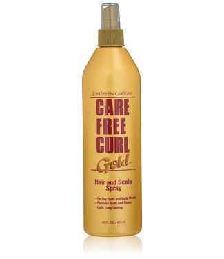 Care Free Curl Gold Hair And Scalp Spray 16oz