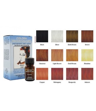 Colora Water Colors Permanent Black / Noir 0.2oz