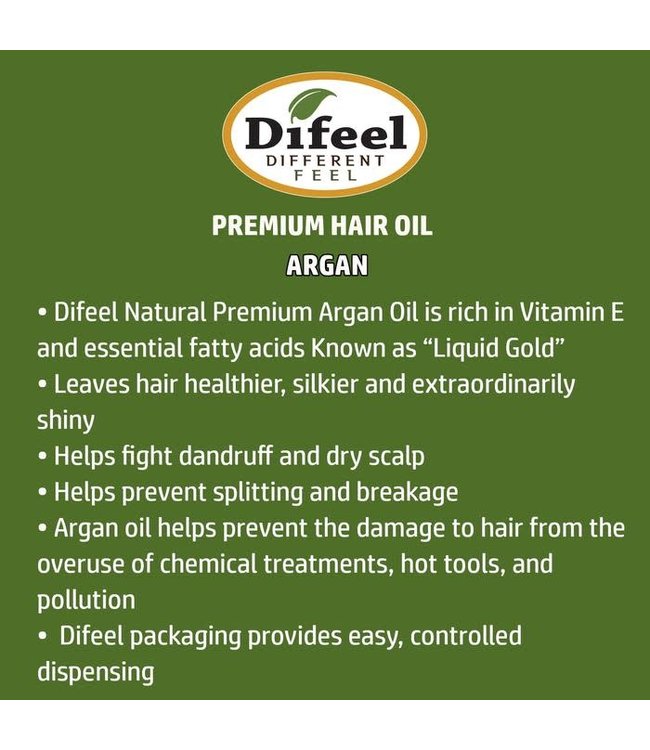 Difeel 99% Natural Argan Premium Hair Oil 7.78oz