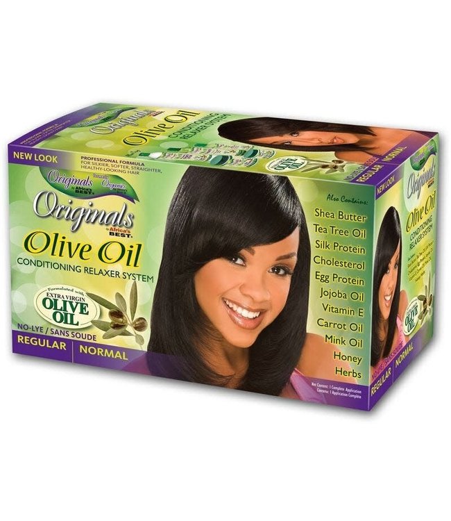 Africa's Best Organic Olive Oil Relaxer Kit Regular