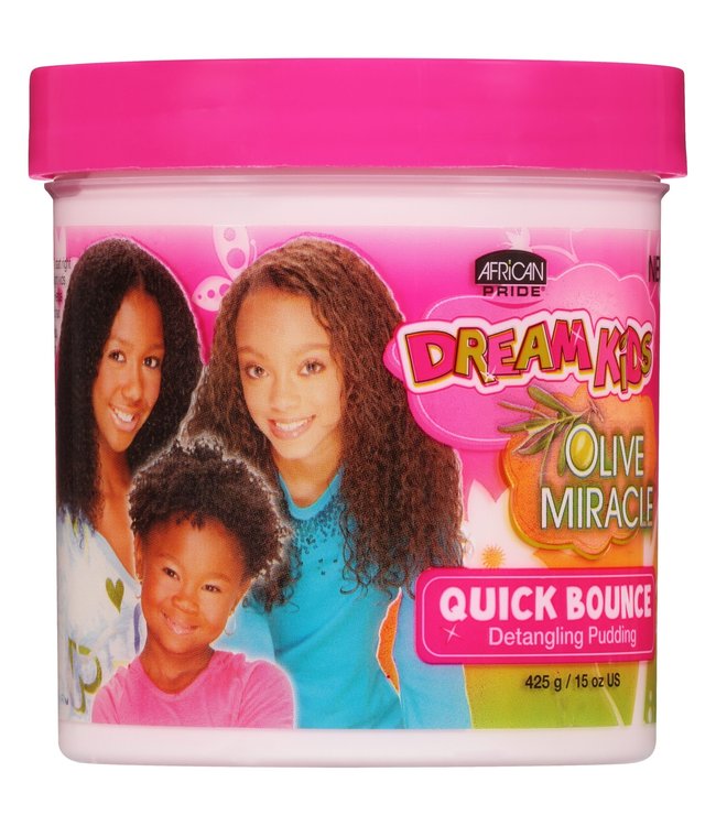 African Pride Dream Kids Olive Miracle Quick Bounce  Detangling Pudding 15oz