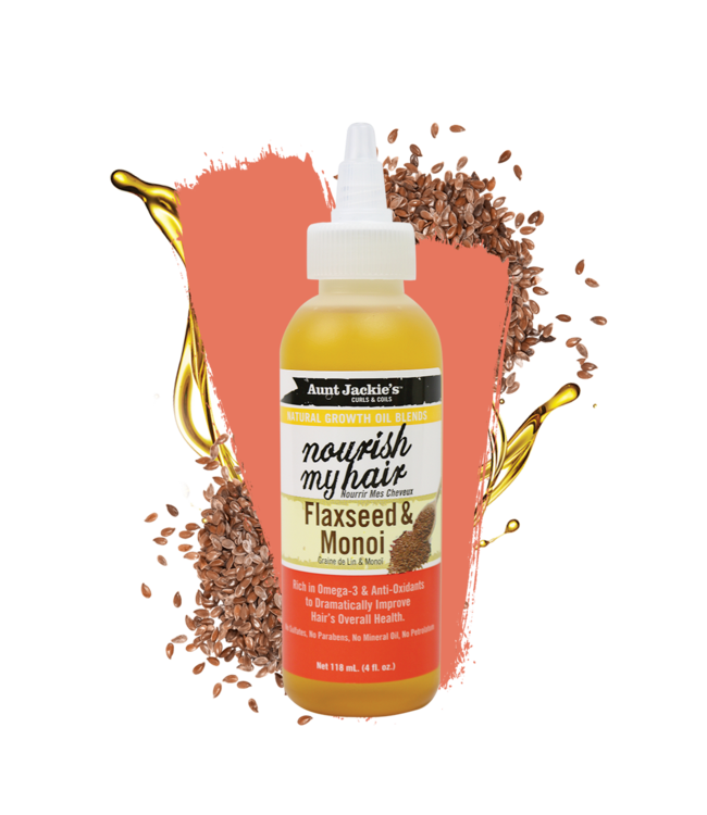 Aunt Jackie's Nourish My Hair - Flaxseed & Monoi oil (4oz)