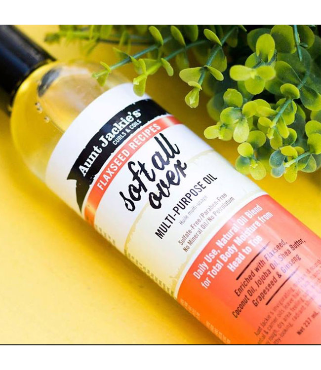 Aunt Jackie's Flaxseed Recipes - Soft All Over Multi-Purpose Oil (8oz)