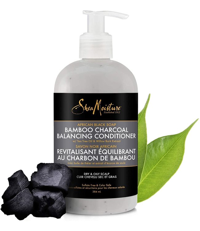 Shea Moisture African Black Soap + Bamboo + Charcoal Deep Cleansing Conditioner 13oz