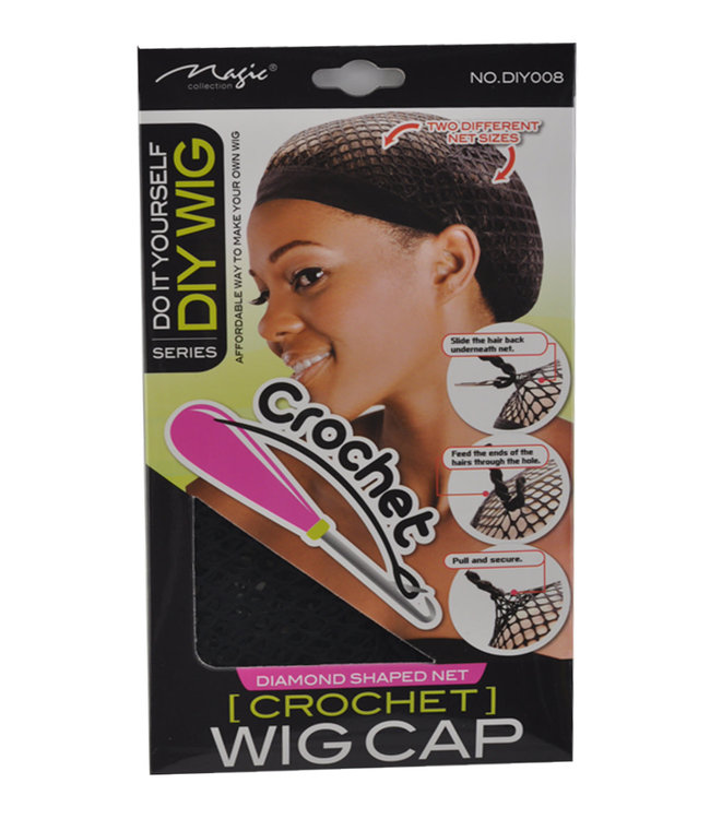 Magic Collection Magic Diamond Shaped Net Crochet Wig Cap Final Sale