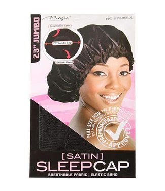 Magic Collection Jumbo Satin Sleep Cap Black 2238
