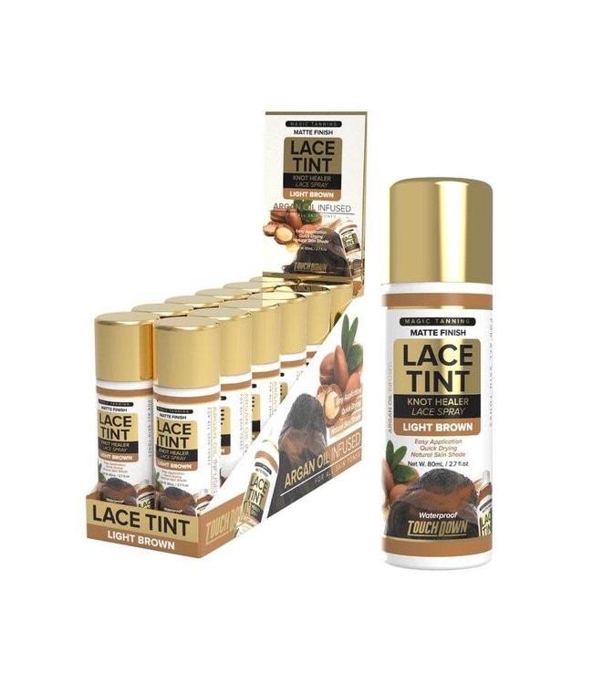 Touch Down Touch Down  Lace Tint Spray Light Brown 2.7oz