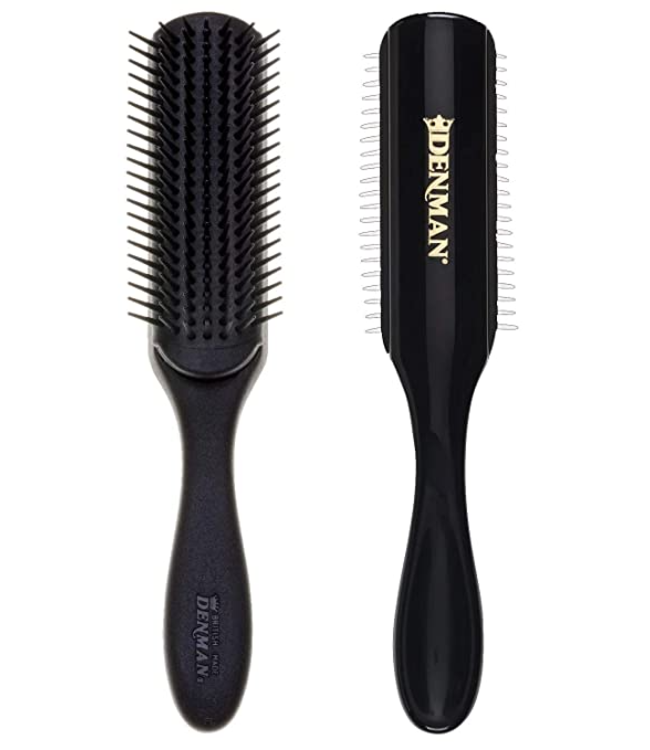 Denman 7 Row Styling Brush Black