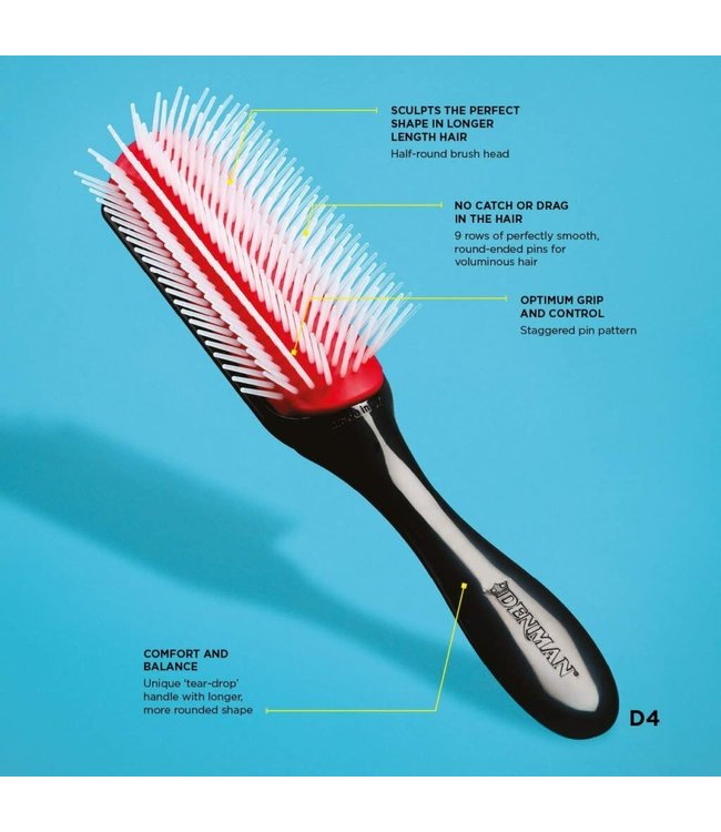 Denman Original D4 9 Row Styling Brush