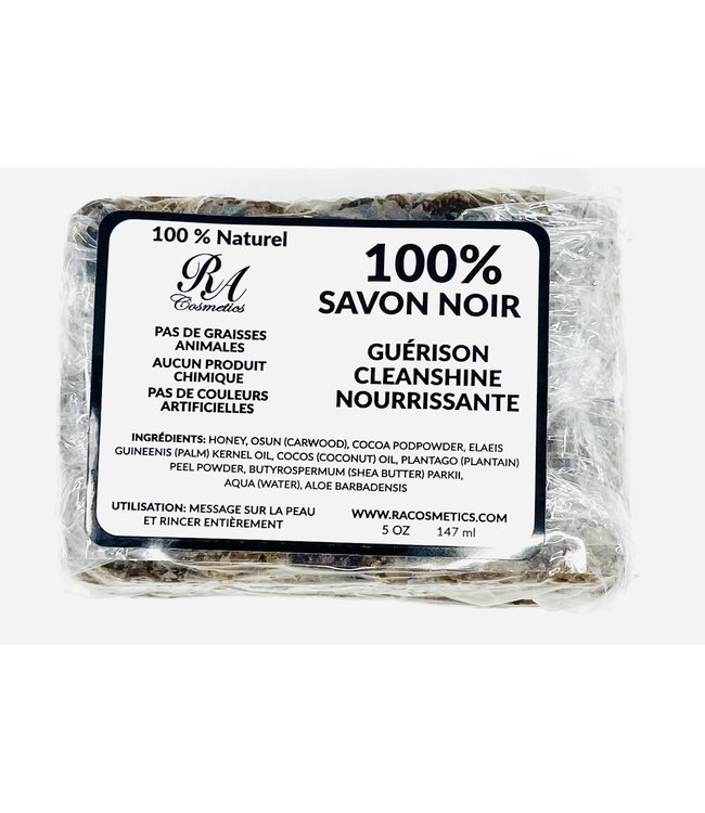 RA Cosmetics Black Soap - Lavender (5oz)