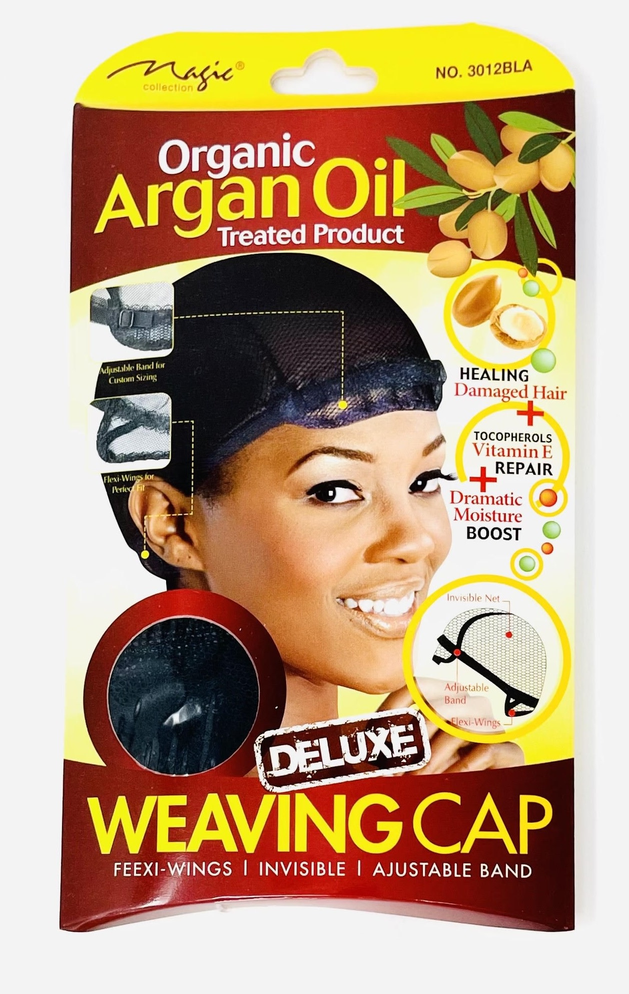 MAGIC COLLECTION Weaving Cap Adjustable with Argan Oil Treated MAGIC COLLECTION Weaving Cap Adjustable with Argan Oil Treated