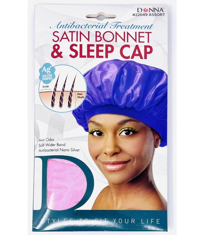 Donna Satin Bonnet & Sleep Cap 22049 Assorted