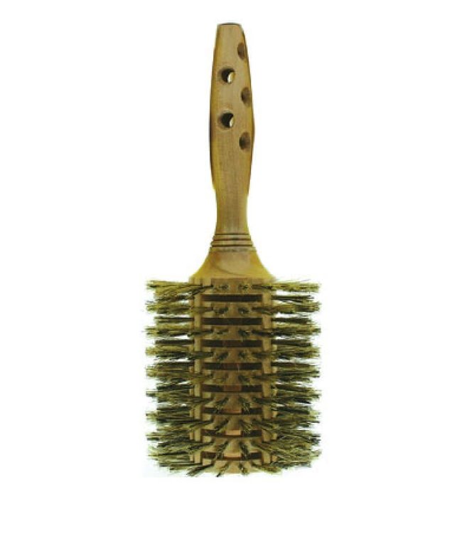 Magic Collection Wooden Dryer Roller Brush  (BR-W69422C)
