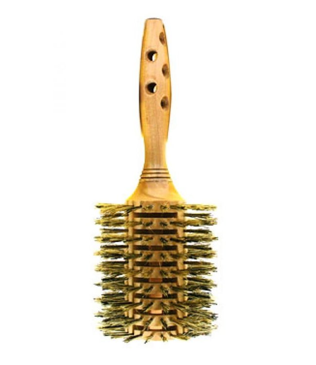 Magic Collection Wooden Dryer Roller Brush (BR-W69423C)