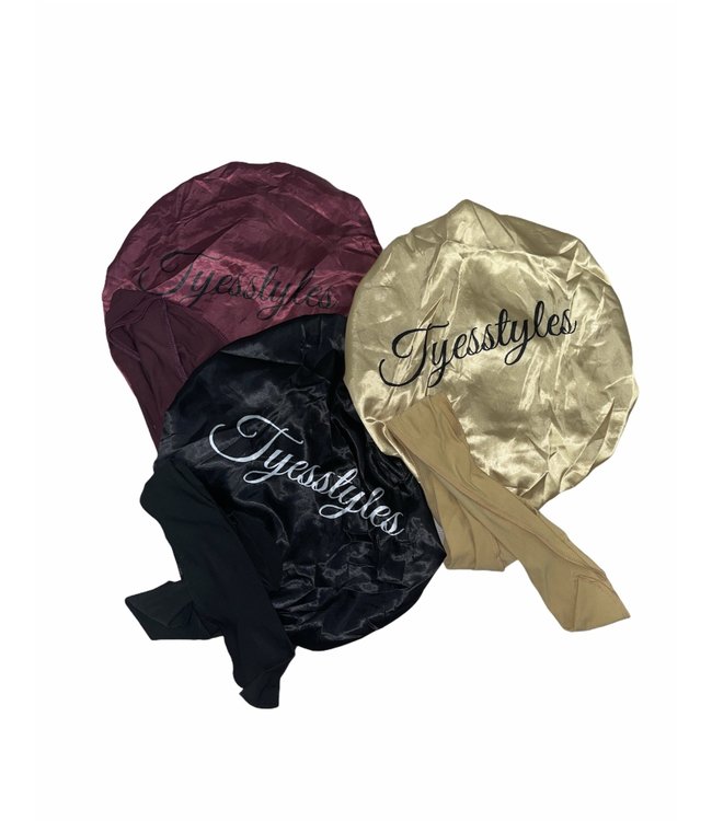 TyesStyles Sleep Bonnet - Black