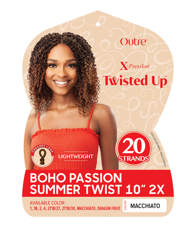 X-Pression Twisted Up BOHO Passion Summer Twist 10" 2X