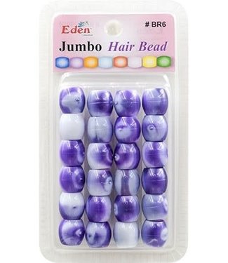 Eden Jumbo 2 Tone Color Beads Purple Tone BR6-WPUR