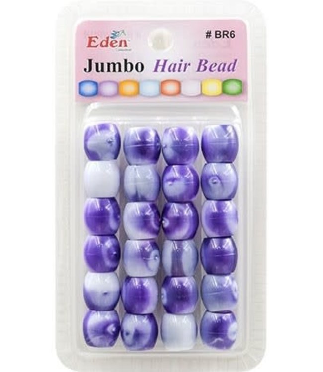 Eden Jumbo 2 Tone Color Beads Purple Tone BR6-WPUR