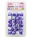 Eden Jumbo 2 Tone Color Beads Purple Tone BR6-WPUR