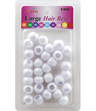 Eden Jumbo Color Bead White Tone BR8-WAB