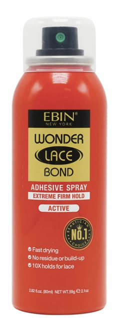 Ebin Wonder Lace Bond Spray Extreme Firm Hold 14.2oz - PRINCESSA Beauty  Products
