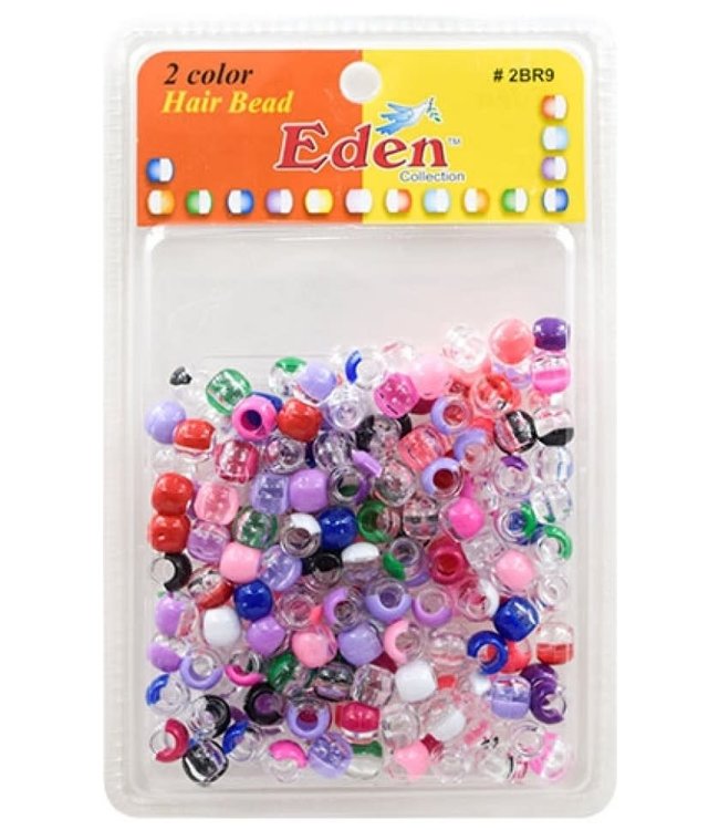 Eden Jumbo 2 Tone Color Bead Clear Assorted Tone 2BR9-C/AST