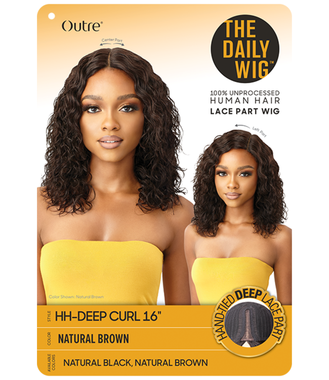 The Daily Wig HH Deep Curl 16" Natural Black