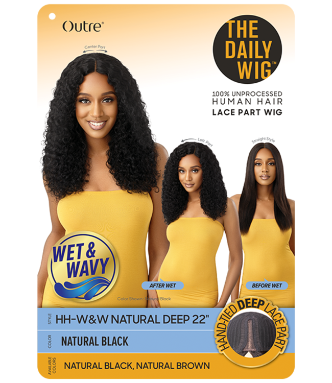 The Daily Wig HH W & W Natural  Deep  22" Natural Black
