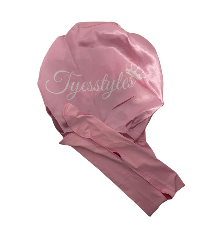TyesStyles Sleep Bonnet - Champagne Pink