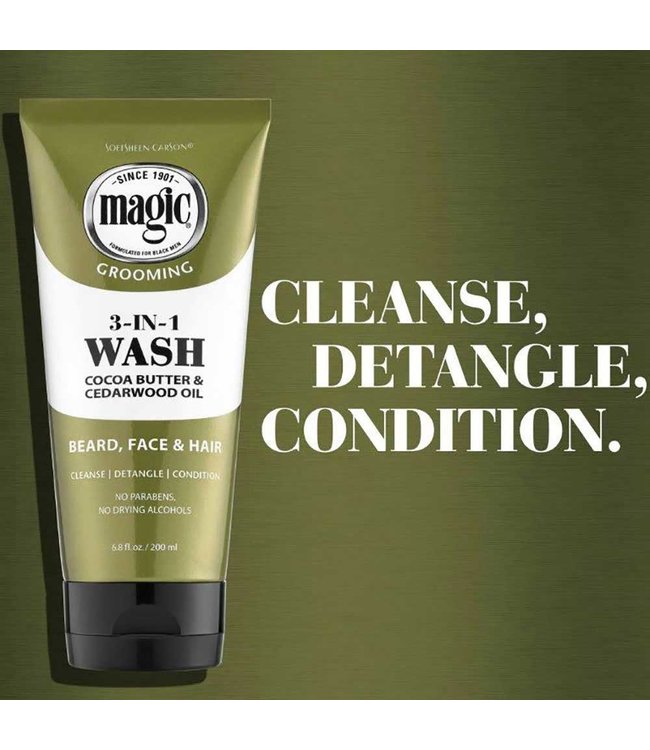 Magic Grooming Beard, Face, Hair Wash 6.8oz