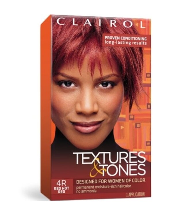 Clairol Textures &Tones Hair Color 4R Red Hot Red