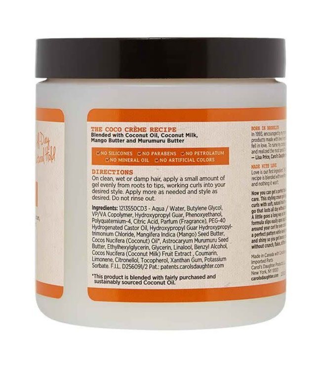 Carol's Daughter Coco Creme Curl Shaping Cream Gel 16oz