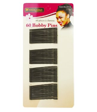 Magic Collection 60 Bobby Pins 0116Black