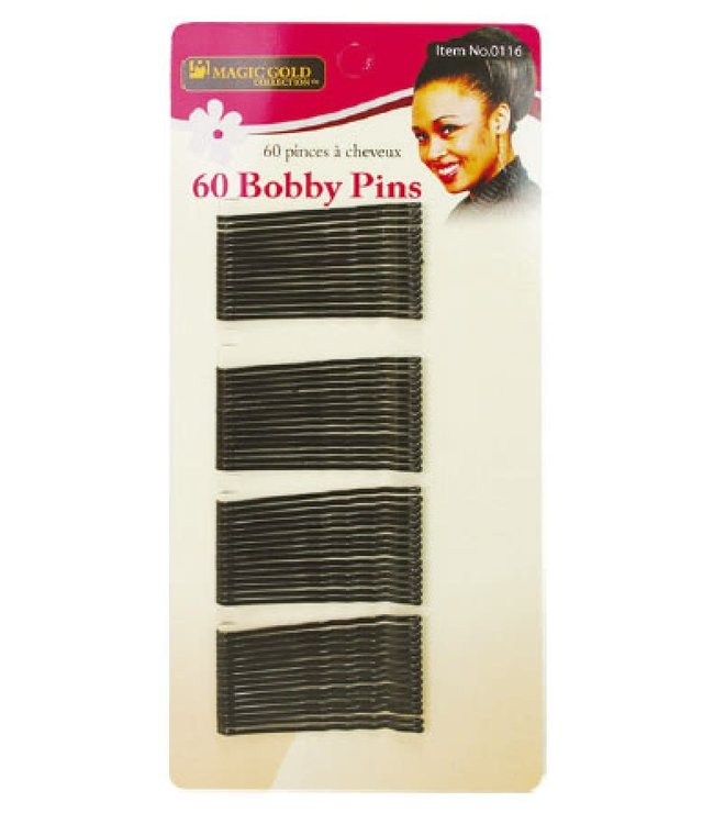 Magic Collection MGC 60 Bobby Pins 0116Black