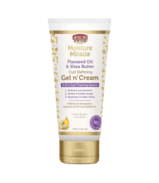 African Pride Miracle Shea Butter & Flaxseed Oil Gel n' Cream 6oz