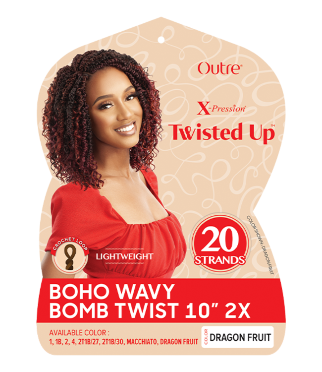 X-Pression Twisted Up BOHO Wavy Bomb Twist 10" 2X