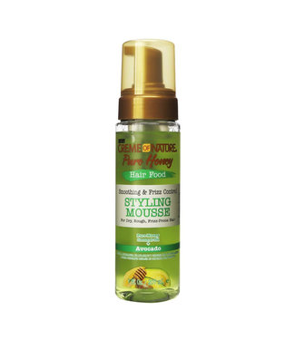 Creme Of Nature Pure Honey Hair Food Styling Mousse 7oz