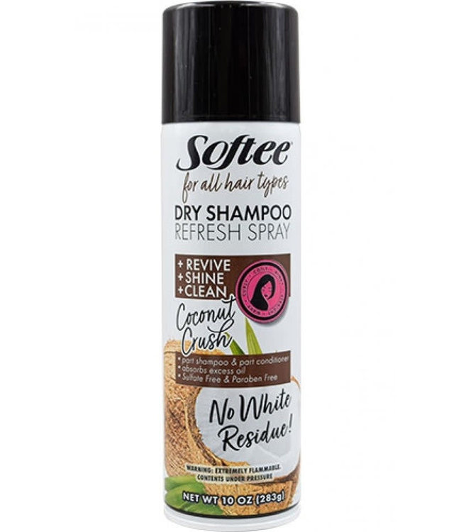 Softee Dry Shampoo Refresh Spray Coconut Crush 10oz