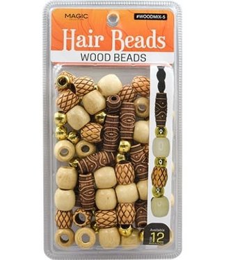 Magic Collection Wooden Beads Mix Design ( 5 pc )