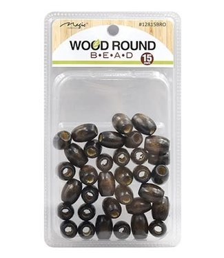 Magic Collection Wooden Beads ( L ) Black