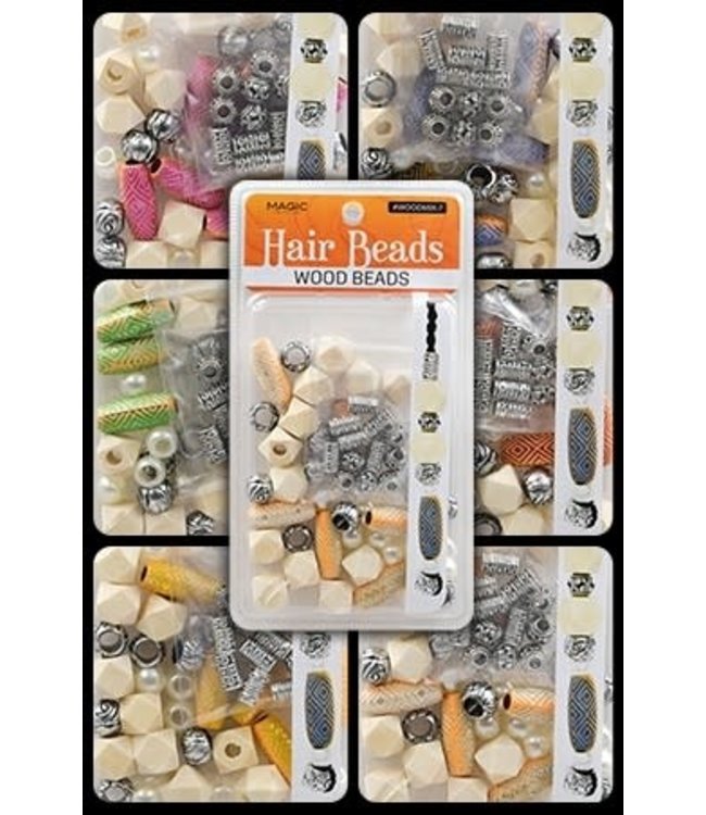 Magic Collection Wooden Beads Mix Design ( 7 pc )