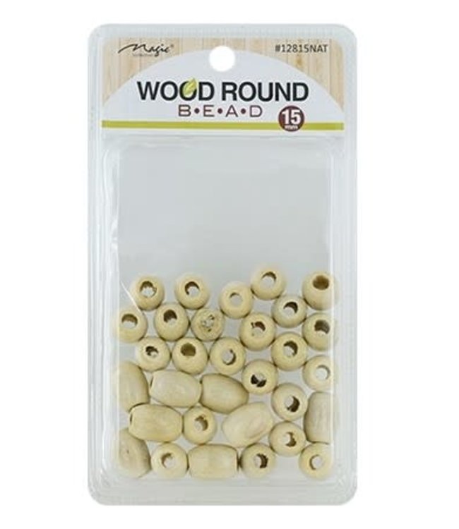 Magic Collection Magic Wood Beads ( M ) Natural