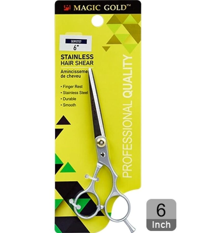 Magic Gold Stainless Hair Shear Scissors 6" #SCR92737