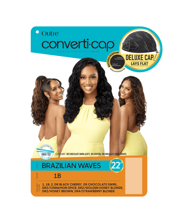 Converti-Cap Brazilian Waves DR Chocolate Swirl
