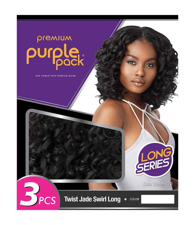Purple Pack Twist Jade Swirl (Long) - 3 pieces