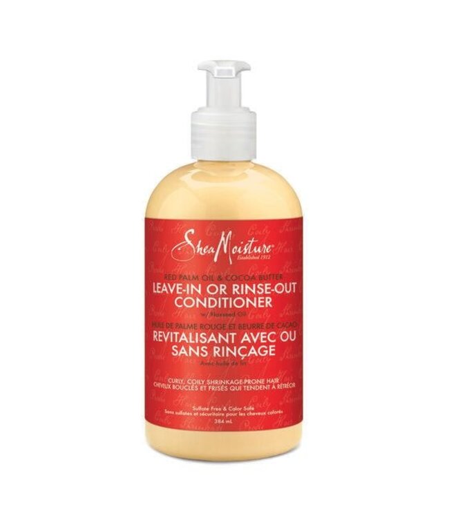 Shea Moisture SM Red Palm Oil & Cocoa Butter Leave-In Or Rinse Out Conditioner 384ml
