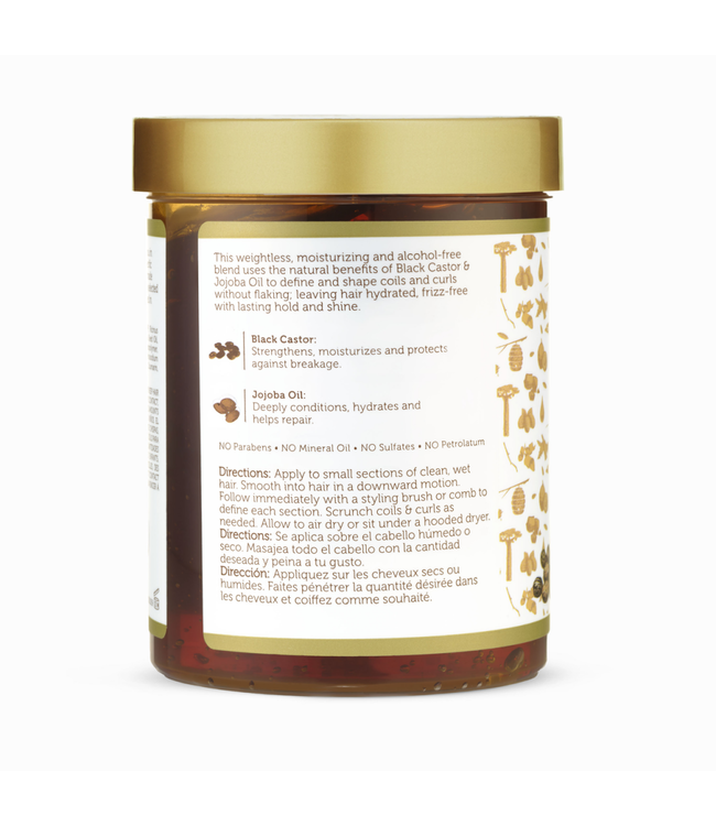 African Pride African Pride Moisture Black Castor&jojoba Oil Max Hold Styling Gel 18oz